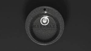 Мойка кухонная Marbaxx Лексия Z6 черный от компании Интернет-магазин ProComfort - фото 1