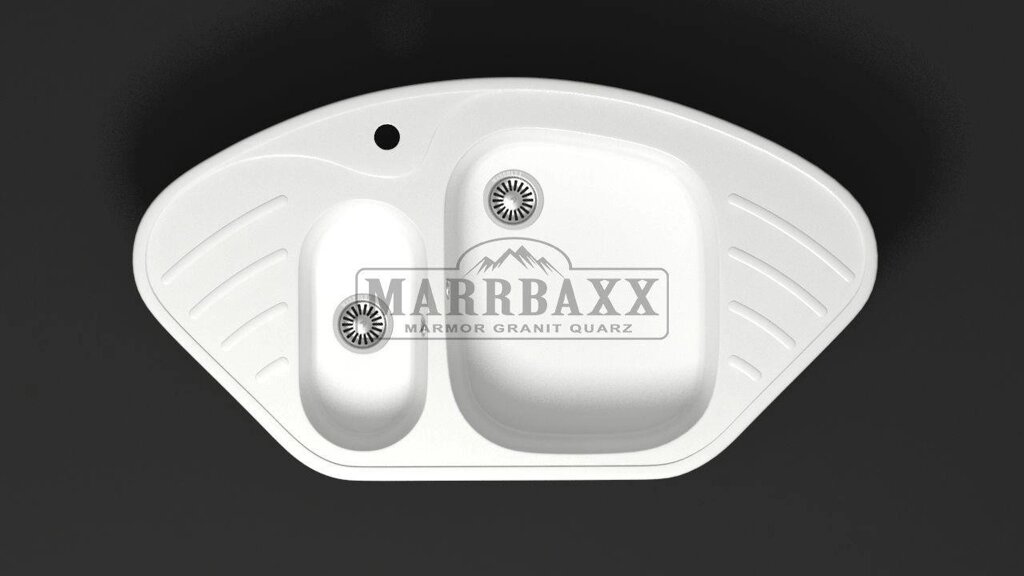 Мойка кухонная Marbaxx матовая Модель 23 угловая от компании Интернет-магазин ProComfort - фото 1