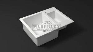 Мойка кухонная Marbaxx Санди Z19 белый лед от компании Интернет-магазин ProComfort - фото 1