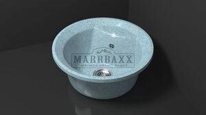 Мойка кухонная Marbaxx Шейна Z1, голубой от компании Интернет-магазин ProComfort - фото 1