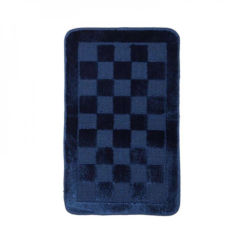 Набор Аквалиния 2 ковра Шахматы синий 45*45, 45*75 Twist (4680018349122) от компании Интернет-магазин ProComfort - фото 1