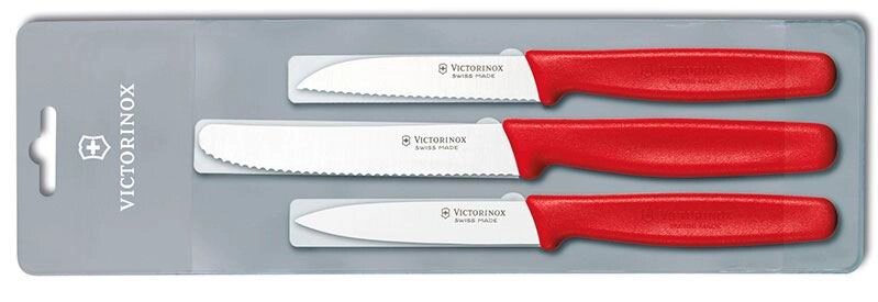 Набор столовых ножей VICTORINOX Мод. PARING KNIFE SET RED (3 предмета) #5.1111.3, R18884 от компании Интернет-магазин ProComfort - фото 1