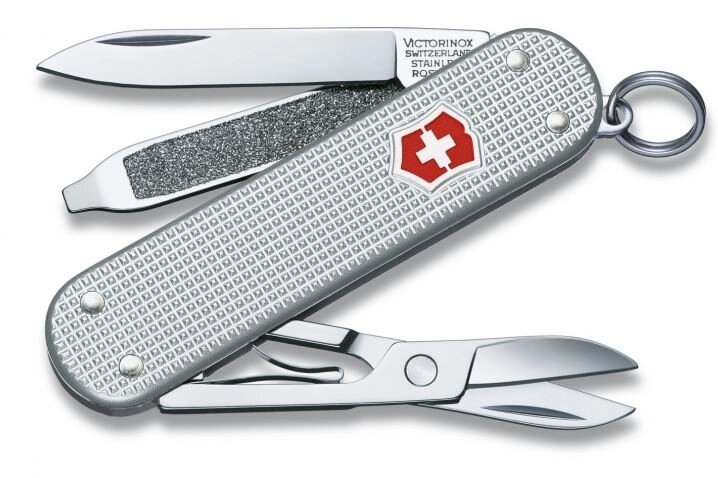 Нож VICTORINOX Мод. CLASSIC ALOX (58мм) - 5 функций,  серебристый  R 18131 от компании Интернет-магазин ProComfort - фото 1