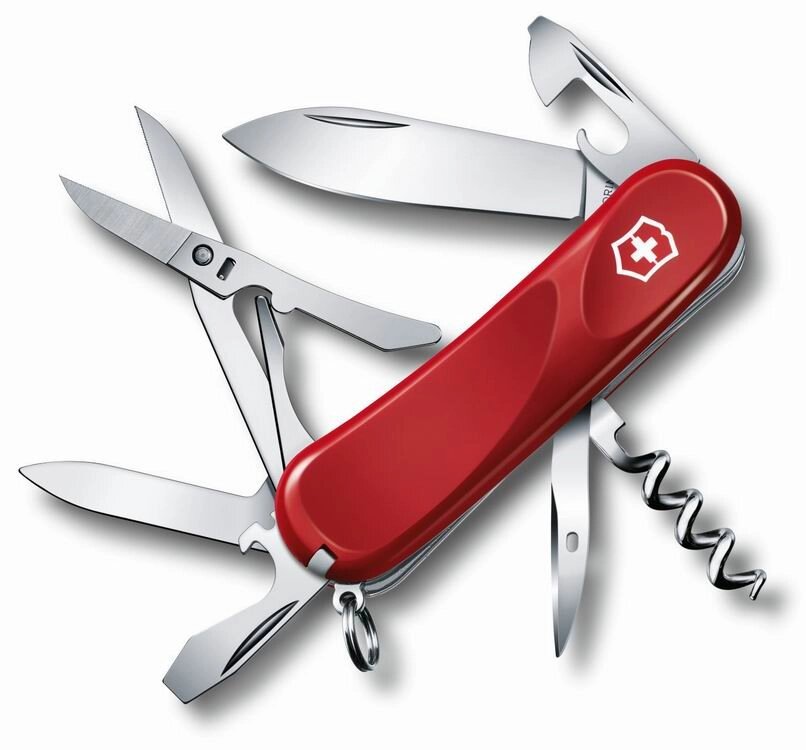 Нож VICTORINOX Мод. Evolution 14 (85мм) - 15 функций, красный R 18943 от компании Интернет-магазин ProComfort - фото 1