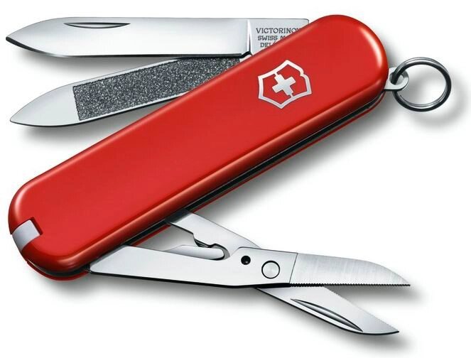 Нож VICTORINOX Мод. Exeсutive 81 (65мм) - 8 функций, красный R 18966 от компании Интернет-магазин ProComfort - фото 1