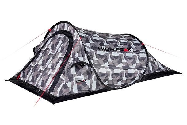 Палатка HIGH PEAK Мод. CAMPO 2 (2-x местн.)(220x120x90см)(1,41кГ)(нагрузка: 1.500мм)(серый камуфляж), R89070 от компании Интернет-магазин ProComfort - фото 1