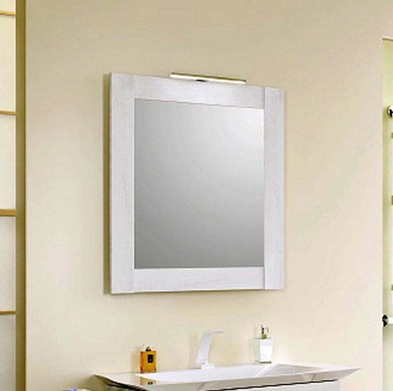 Панель с зеркалом и светильником Aqwella "Simphony" 70, цвет сосна беленая (Sim. 02.07/SB) от компании Интернет-магазин ProComfort - фото 1