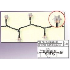 Гирлянда электр. дополнит. Звездочки теплобел. 5м 50ламп EXPO 484-93