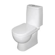 Унитаз компакт напольный Sanita LUXE FEST SL DM (GEBERIT, дюропласт, soft close, clip up)(FSTSLCC01040622)