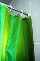 Штора для ванной Аквалиния (026А-09), зеленая, (4680018341348)