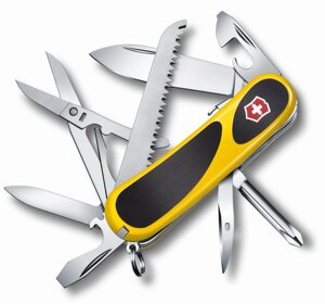 Нож VICTORINOX Мод. Evolution Security EvoGrip Yellow 18 (85мм) - 17 функций, желто-черный R 18858