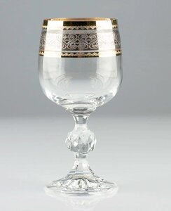 Фужеры Claudia 190мл вино, 6шт. богемское стекло, Чехия 40149-432128-190