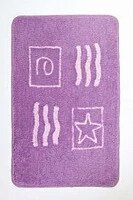 Коврик для ванной Аквалиния 40*60 (2481) фиолетовый/орнамент (4680018343670)