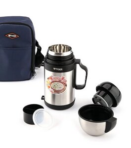 Термос TIGER с широким горлом  MCW-P091 Stainless (0,9л) R30810