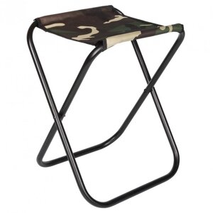 Складной стул (38,5х32,5х40см)(1,28кГ)(труба сталь Ø16х1мм)(макс. нагрузка: 90кГ)(камуфляж), R 86750