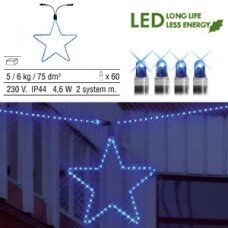 Гирлянда голубая дополнит. Звезда 55см System LED 465-79