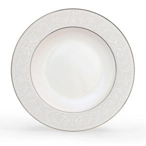 Костяной фарфор АККУ Адажио тарелка суповая полупорционная 350 мл, 23 см (36)
