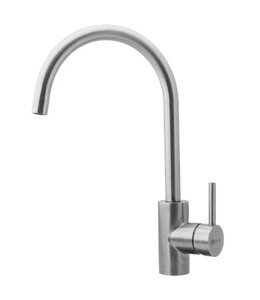 Смеситель Lemark Expert LM5078S для кухни с поворотным изливом, сталь
