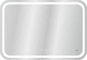 Зеркало Cersanit LED DESIGN PRO 050 80*55. тепл. cвет часы с подсветкой прямоугольное (KN-LU-LED050*80-p-Os)