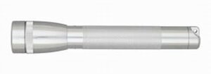 Фонарь MINI MAGLITE 2xAA (14 Lum)(с 2-мя батарейками)(серебристый)(в пластиковом футляре) R34325