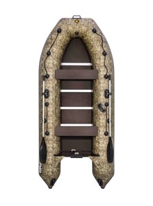 Надувная моторно-гребная лодка Ривьера Компакт 3600 СК камуфляж камыш