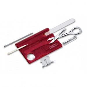 Набор VICTORINOX Мод. SWISSCARD NAILCARE RUBY - 13 функций, R 18093