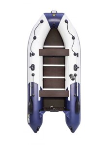 Моторно-гребная лодка Ривьера Компакт 3600 СК комби светло-серый/синий