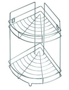 Полка Аквалиния хромированная 2-ная угловая T101