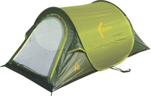 Палатка BEST CAMP Мод. SKIPPY 2 (2-x местн.)(220x120x90см)(нагрузка: 1.500мм)(зеленый/темно-зеленый) R89046