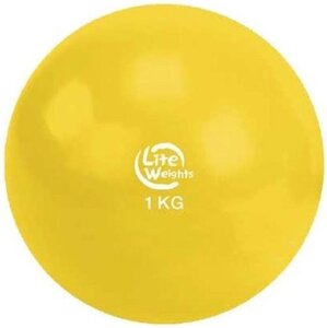 Фитбол Lite Weights 1701LW 1 кг желтый