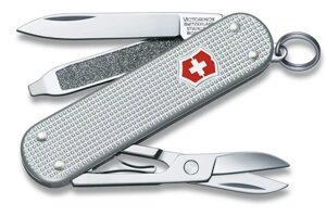 Нож VICTORINOX Мод. CLASSIC ALOX (58мм) - 5 функций, серебристый R 18131