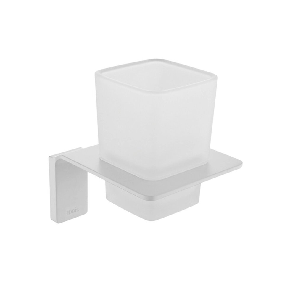 Подстаканник одинарный IDDIS, белый матовый, Slide SLIWTG1i45 от компании Интернет-магазин ProComfort - фото 1