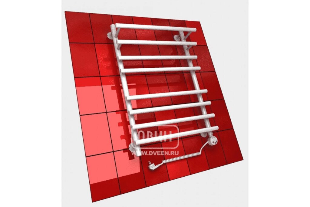Полотенцесушитель ДВИН L electro 60/40 1"-1/2" Электрический ТЭН справа (К эл. белый) от компании Интернет-магазин ProComfort - фото 1