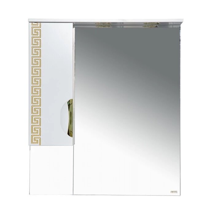 Престиж - 80 Зеркало-шкаф (левое) золотая патина от компании Интернет-магазин ProComfort - фото 1