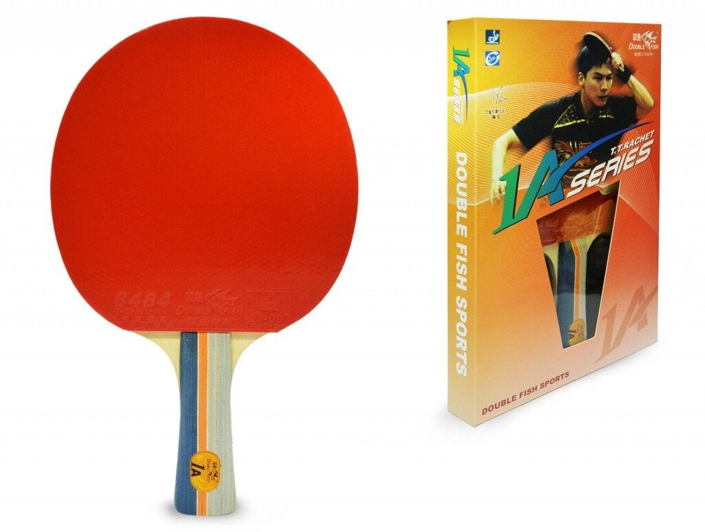 Ракетка для настольного тенниса DOUBLE FISH - 1А-С (ITTF) от компании Интернет-магазин ProComfort - фото 1