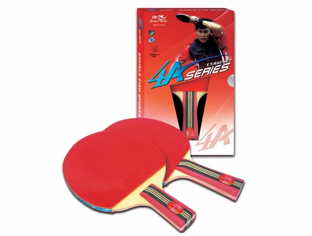 Ракетка для настольного тенниса DOUBLE FISH - 4А-С (ITTF) от компании Интернет-магазин ProComfort - фото 1