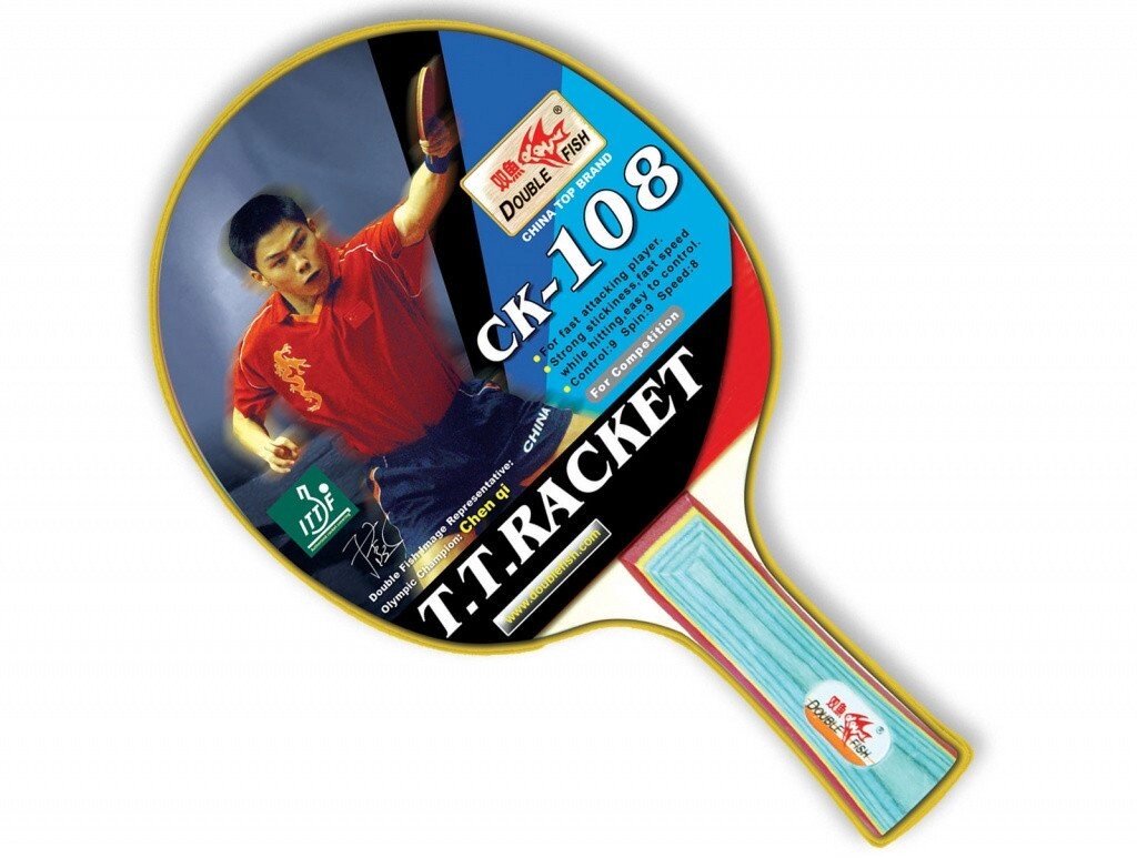 Ракетка для настольного тенниса DOUBLE FISH - СК-108 (ITTF) от компании Интернет-магазин ProComfort - фото 1