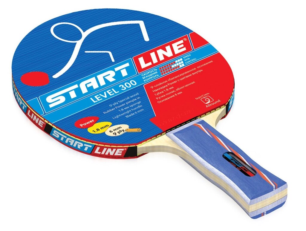 Ракетка теннисная Start Line Level 300 - для освоения различных стилей игры от компании Интернет-магазин ProComfort - фото 1