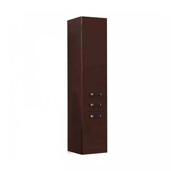 Шкаф - колонна Aquaton Америна 34 подвесная темно-коричневая от компании Интернет-магазин ProComfort - фото 1