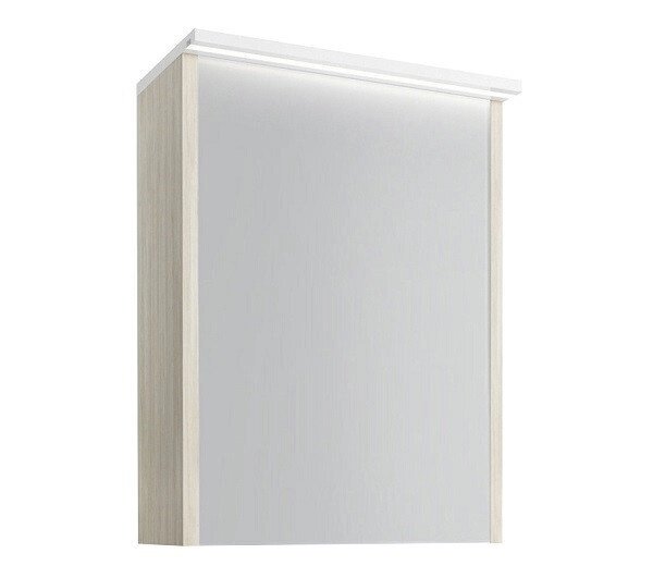 Шкаф зеркальный Марино 50 EDELFORM, белый с выбеленным деревом (2-793-48-S) от компании Интернет-магазин ProComfort - фото 1