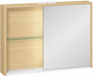 Шкаф зеркальный Уника 100 EDELFORM, белый с дуб гальяно (2-741-45-S)