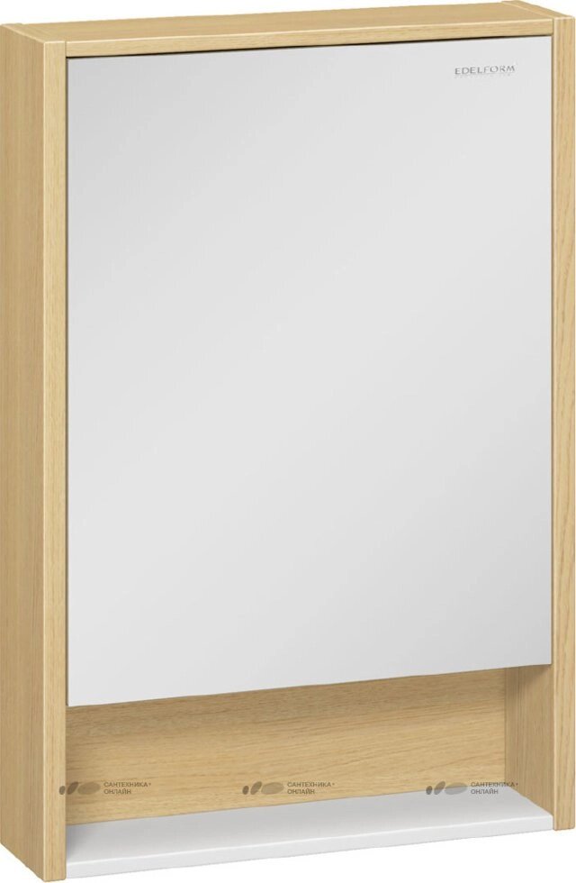 Шкаф зеркальный Уника 60 EDELFORM, белый с дуб гальяно (2-746-45) от компании Интернет-магазин ProComfort - фото 1