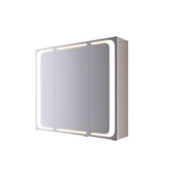 Шкаф-зеркало Aqwella Milan 80 со светильником Mil.04.08 от компании Интернет-магазин ProComfort - фото 1