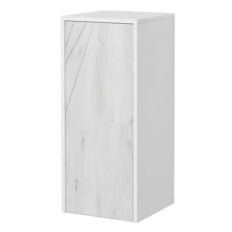 Шкафчик с корзиной Акватон Сакура 1A220703SKW80 ольха навара-белый глянец от компании Интернет-магазин ProComfort - фото 1