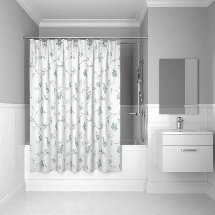 Штора для ванной комнаты IDDIS Elegant (silver) SCID132P 200*200см. от компании Интернет-магазин ProComfort - фото 1