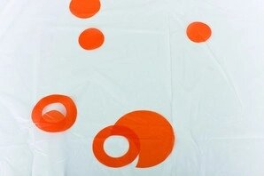 Штора для ванной круги оранжевые Аквалиния 1,8*1,8 (002Е-41) от компании Интернет-магазин ProComfort - фото 1