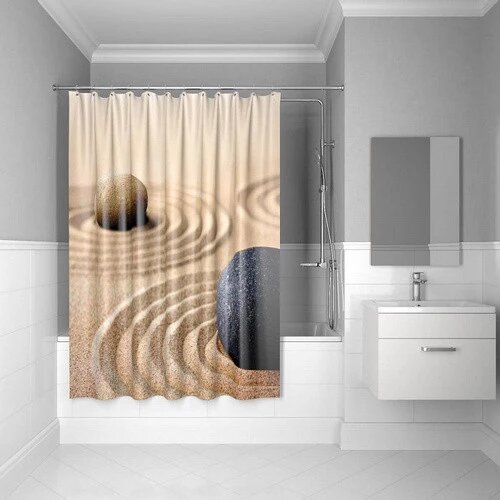 Штора IDDIS Sandy для ванны полиэстер 180*200 (640P18Ri11) от компании Интернет-магазин ProComfort - фото 1