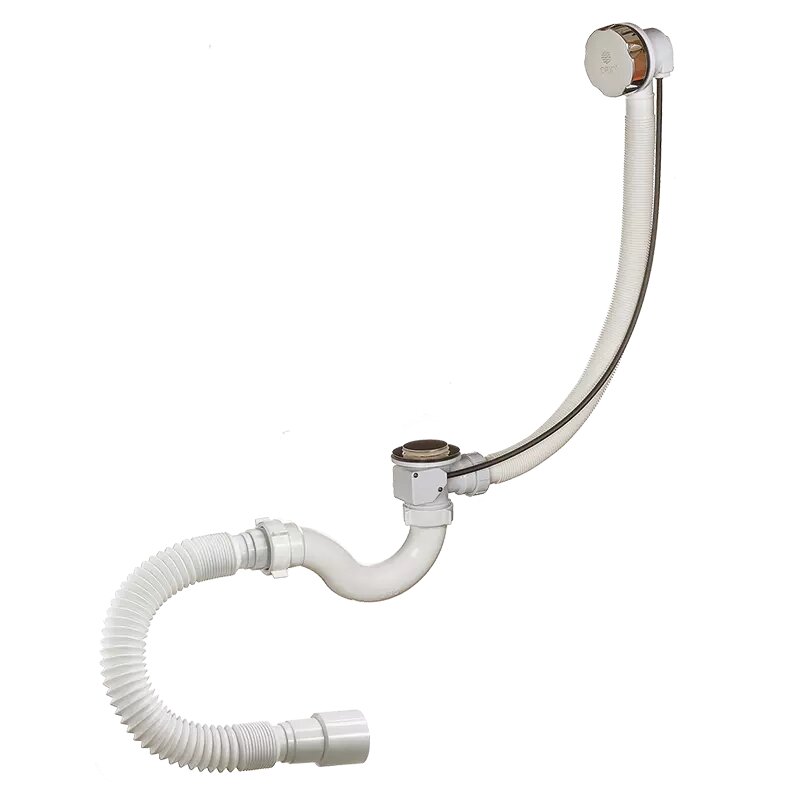 Сифон для ванны Орио А-24089 белый от компании Интернет-магазин ProComfort - фото 1