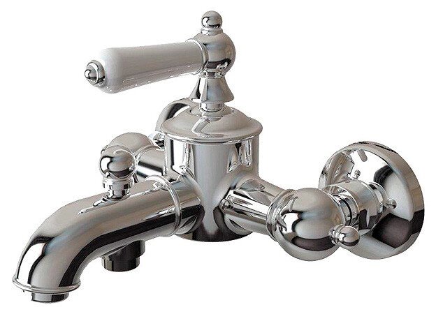 Смеситель Bravat Art F675109C-B для ванны с коротким изливом и аксессуарами от компании Интернет-магазин ProComfort - фото 1