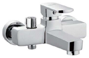 Смеситель для ванны с душем Frap F3273 серебристый, однозахватный от компании Интернет-магазин ProComfort - фото 1